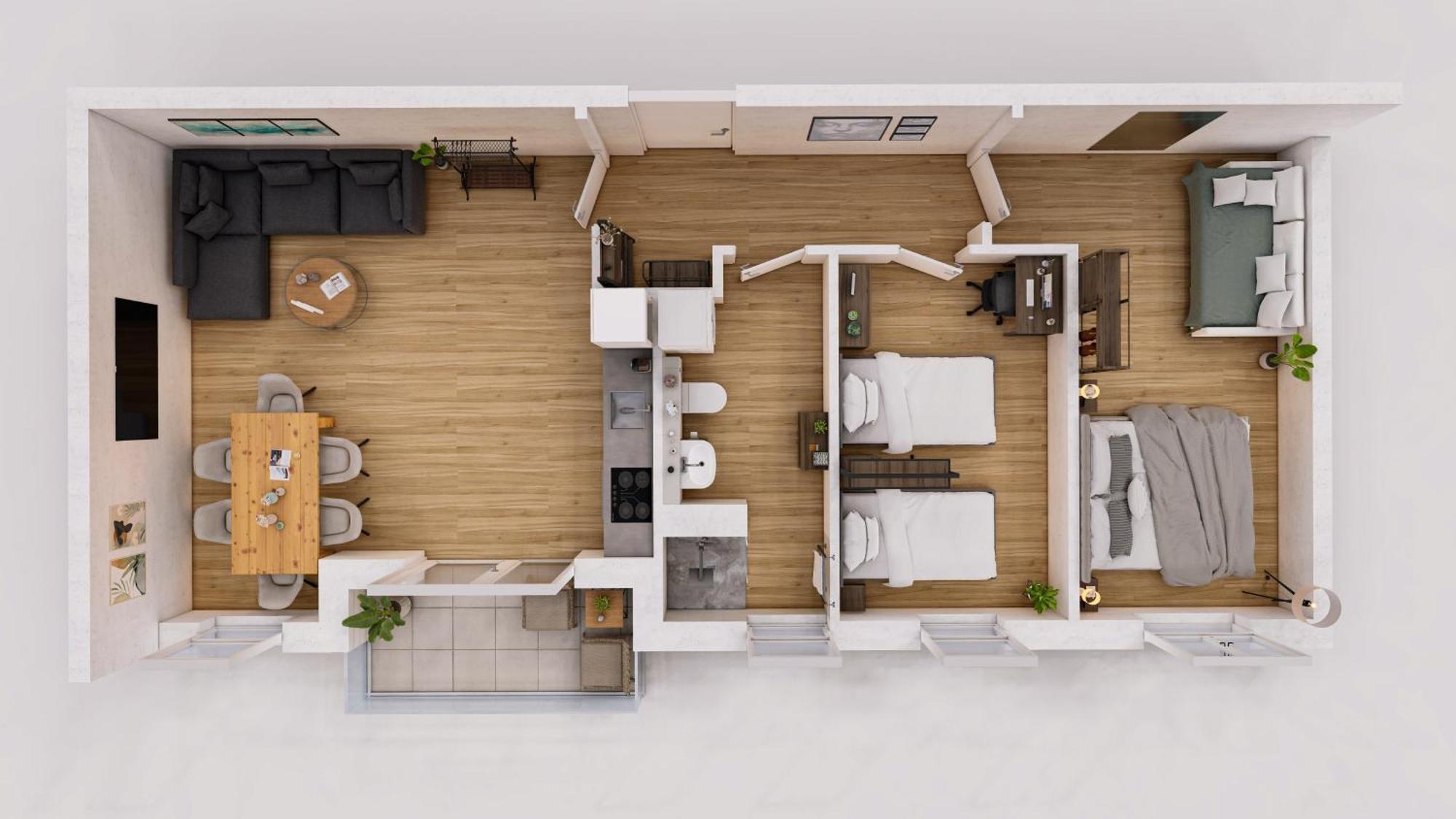 Tomsflat Braunschweig - 3 Rooms, Kitchen, Workspace, Highspeed Wifi, Washer & Dryer, Balcony Eksteriør billede